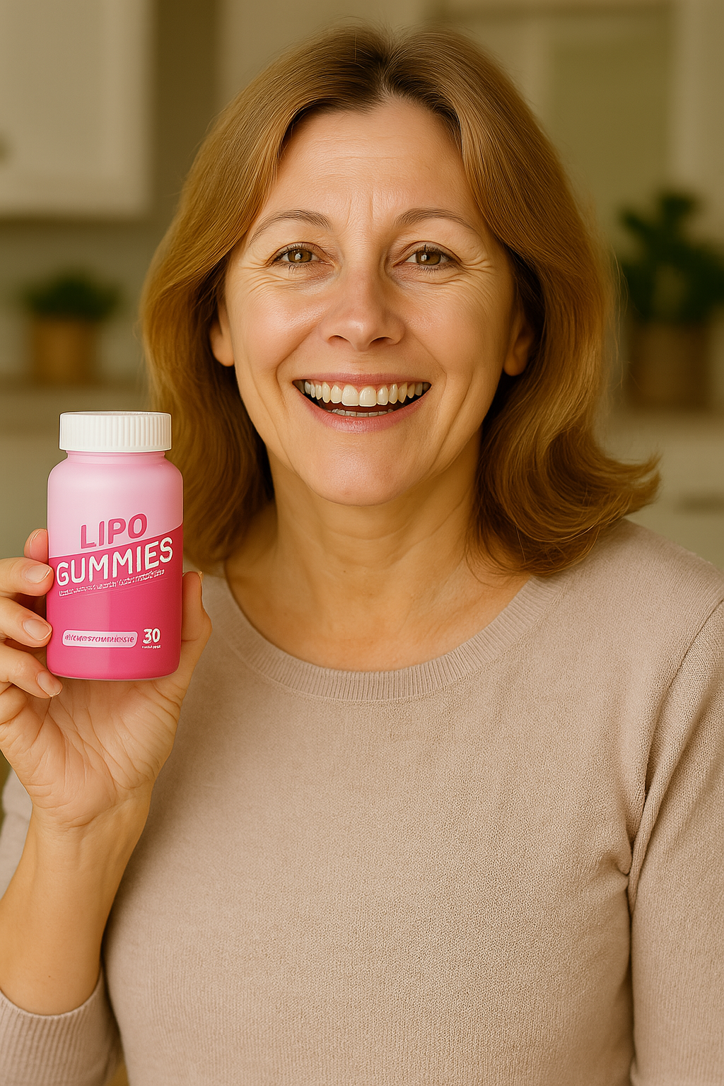 Sandra using LipoGummies